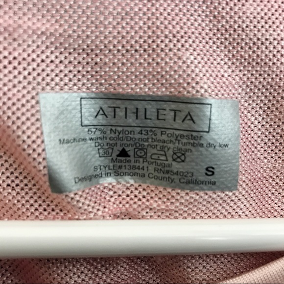 Athleta Crush Metallic Tank Pink Lemonade sz small - Picture 8 of 8